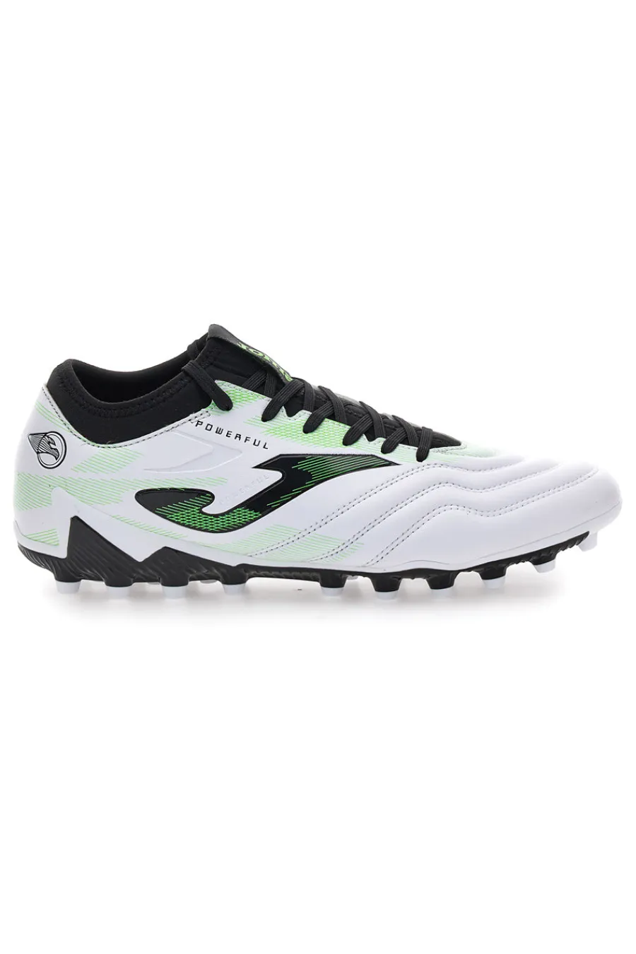 JOMA Scarpe da calcio bianche e nere Powerful 2502