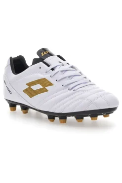 Uomo LOTTO Scarpe da Calcio Bianche Outdoor con Dettagli Colorati STADIO 705 FG
