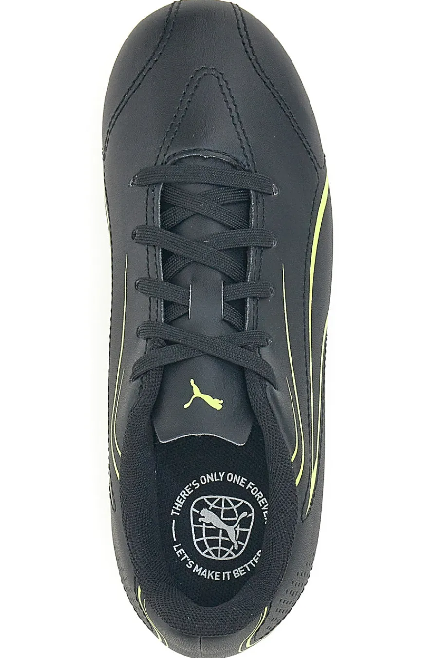 PUMA Scarpe da Calcio Nere Con Fregio Laterale Vitoria Fg/Ag Jr