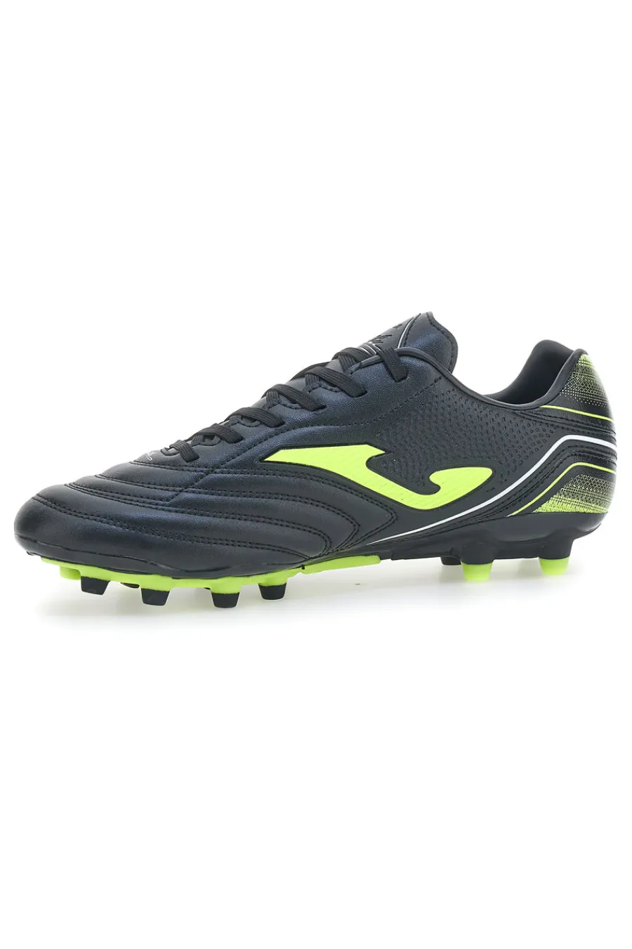 Uomo JOMA Scarpe da Calcio Nere e Gialle Aguila 2501 Firm Ground