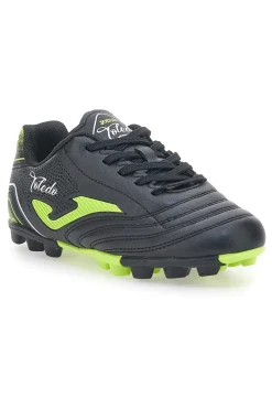 JOMA Scarpe da Calcio Nere e Giallo Fluo Toledo Jr 2501