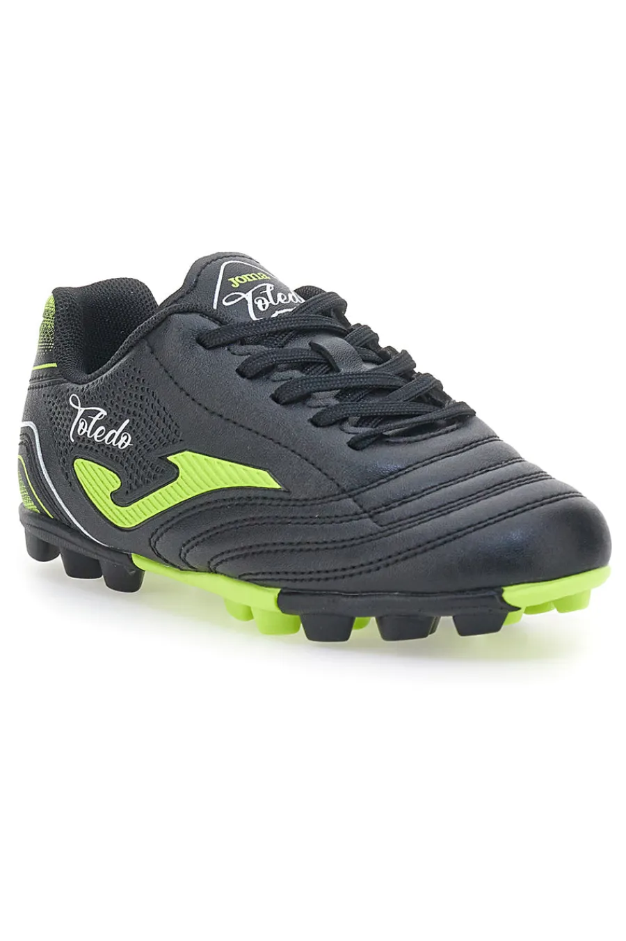 JOMA Scarpe da Calcio Nere e Giallo Fluo Toledo Jr 2501