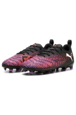 PUMA Scarpe da Calcio Nere e Viola FUTURE 8 PLAY FG/AG JR