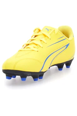 PUMA Scarpe da calcio per terreni duri gialle con dettagli neri Vitoria FG/AG JR