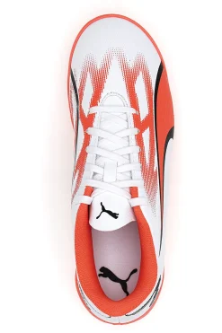 PUMA Scarpe da Calcio Ultra Play TT Jr Bianche e Arancioni