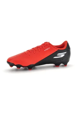 Uomo SKECHERS Scarpe da calcio rosse con inserti bianchi e suola MG SKX_2 Club MG