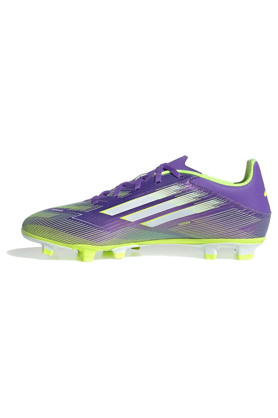 Uomo ADIDAS Scarpe da calcio viola e giallo fluo con tacchetti F50 Club FG/MG