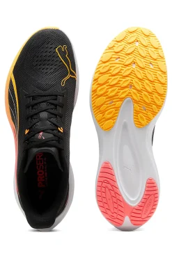 Uomo PUMA Scarpe da corsa nere con dettagli fluo Darter Pro
