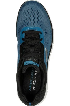 Uomo SKECHERS Scarpe da Fitness Blu e Nere Vegane TRACK BROADER