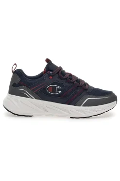 Uomo CHAMPION Scarpe da fitness Grigie e Rosse Warrior Low Cut Shoe