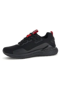 Uomo FILA Scarpe da fitness nero dettagli rossi comfort foam Solrack