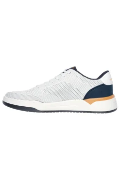 Uomo SKECHERS Scarpe da ginnastica bianche in tessuto Corliss Dorset