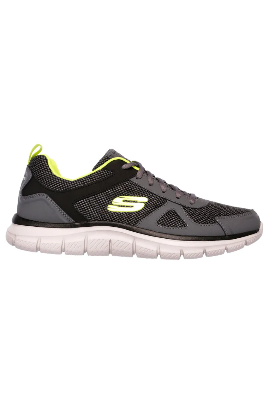 Uomo SKECHERS Scarpe da ginnastica grigie leggere Memory Foam Track Bucolo