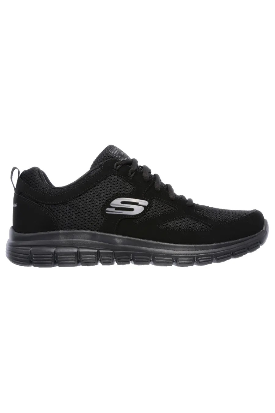 Uomo SKECHERS Scarpe da ginnastica nere in mesh e Memory Foam Burns - Agoura