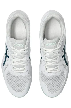 Uomo ASICS Scarpe da pallavolo bianche in mesh traspirante UPCOURT 6