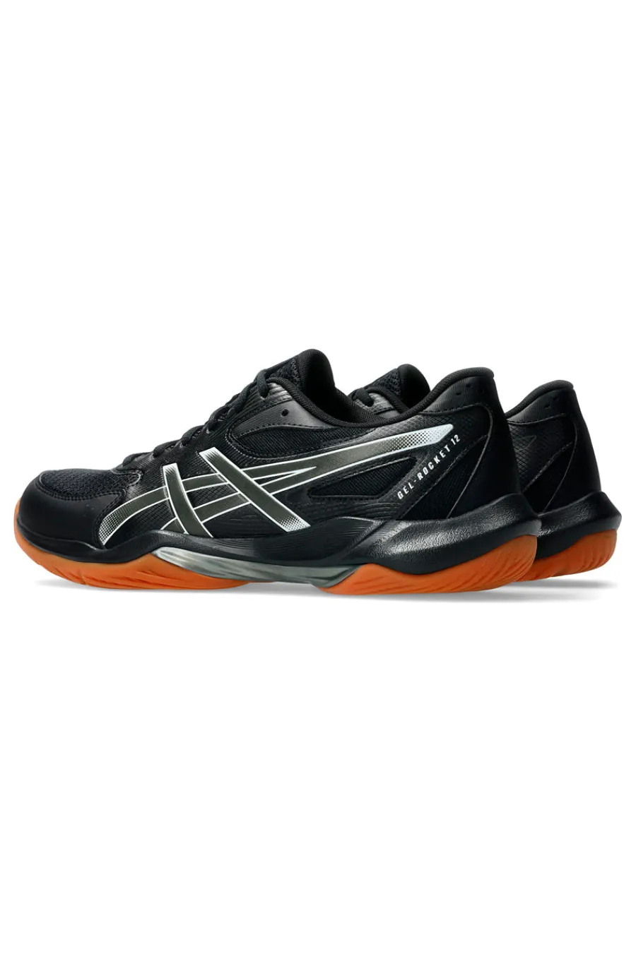 Uomo ASICS Scarpe da pallavolo nere con suola ammortizzata GEL-ROCKET 12