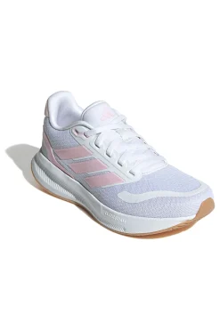 ADIDAS Scarpe da running bianche con dettagli rosa e suola Cloudfoam Runfalcon 5 J Hot