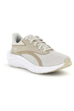 Donna UNDER ARMOUR Scarpe da running bianco e beige con mesh traspirante UA Charged+ Ascend