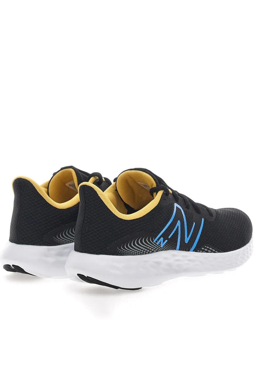 Uomo NEW BALANCE Scarpe da Running Nere e Gialle con Tomaia in Mesh 411