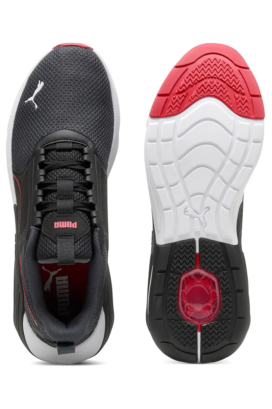 Uomo PUMA Scarpe da Running Nere e Rosse X-Cell Nova FS