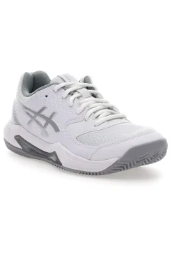 Donna ASICS Scarpe da Tennis Bianche e Grigie GEL-DEDICATE 8 CLAY
