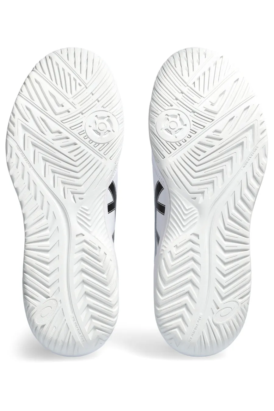 Uomo ASICS Scarpe da tennis bianco nero stabilità ammortizzazione Gel-dedicate 8