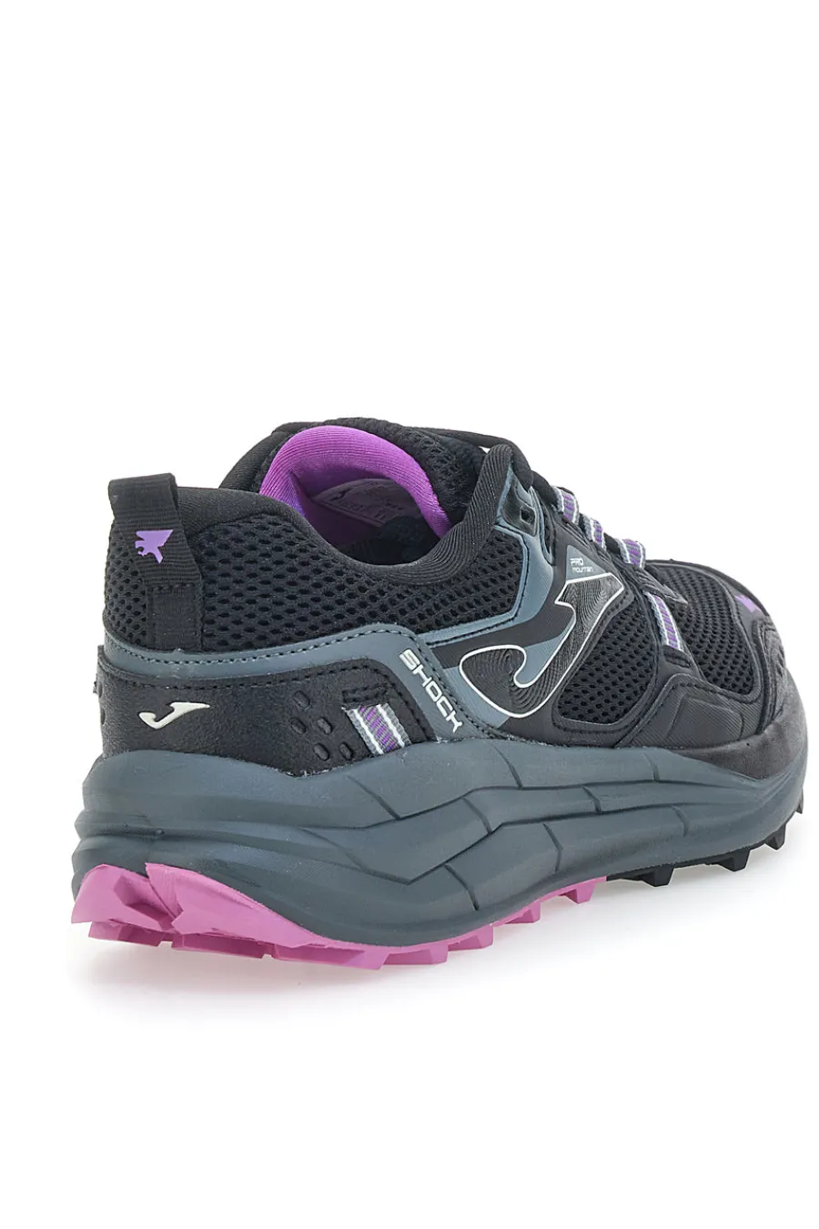 Donna JOMA Scarpe da Trail Running Nere con Tomaia in Mesh SHOCK LADY 2501