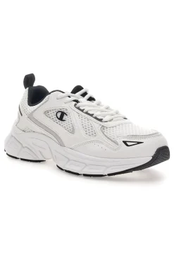 Uomo CHAMPION Scarpe da uomo bianche da running in mesh RT25 Mesh