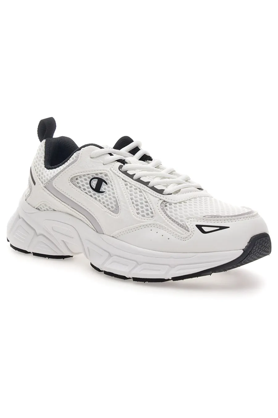 Uomo CHAMPION Scarpe da uomo bianche da running in mesh RT25 Mesh