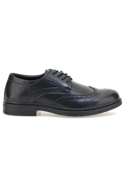Uomo LONGFORD Scarpe eleganti nere stringate con lavorazione brogue 9008