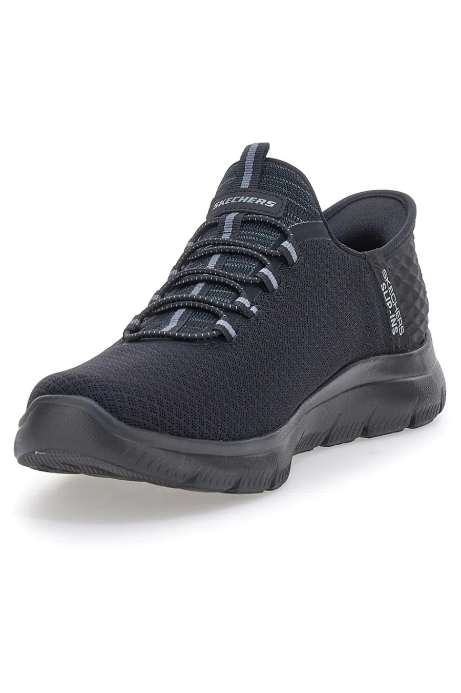 Uomo SKECHERS Scarpe navy Slip-ins in mesh con Air-Cooled Memory Foam Summits High Range Wide Fit