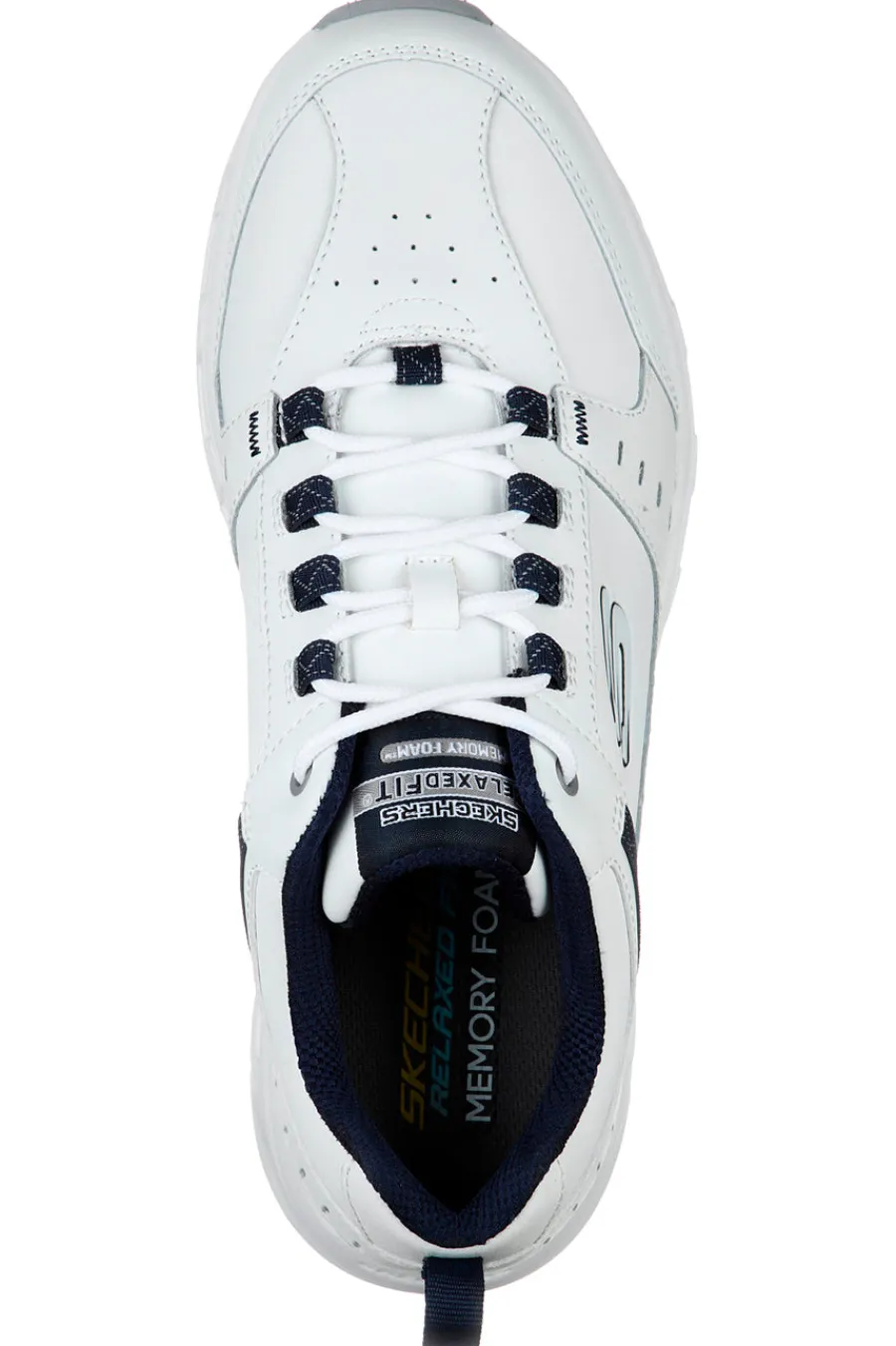 Uomo SKECHERS Scarpe outdoor bianco blu Memory Foam Oak Canyon Redwick