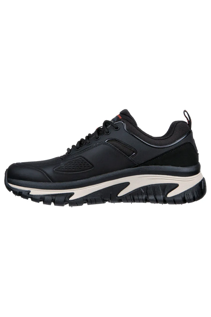Uomo SKECHERS Scarpe outdoor nere water-repellent Arch Fit Road Walker-Recon