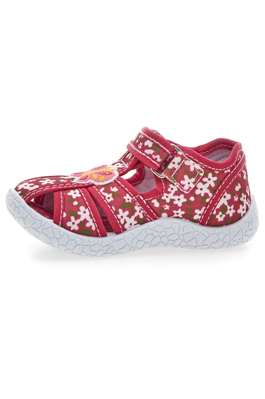 PITT KIDS Scarpe rosse con doppio strappo PK3904A