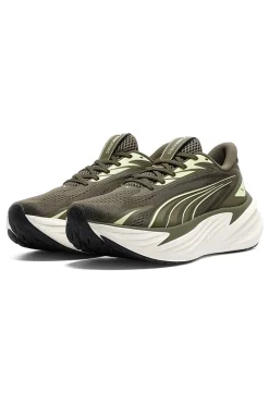 Uomo PUMA Scarpe running verde oliva in mesh con ammortizzazione Profoam Maxima Pro