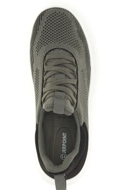 Uomo JERPOINT Scarpe slip on marroni in tessuto traspirante con lacci elastici PK6230A