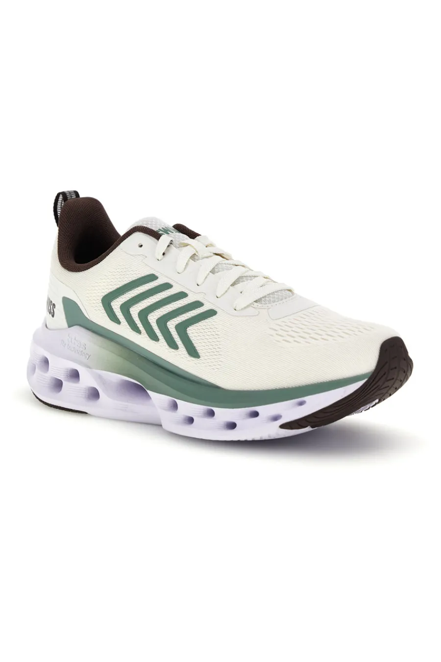 Uomo K-SWISS Scarpe sportive bianche in mesh traspirante Melrose Tubes Lite