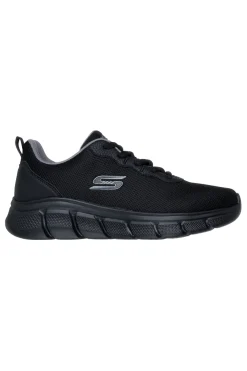 Uomo SKECHERS Scarpe sportive nere traspiranti con suola flessibile Bobs B Flex Icy Edge