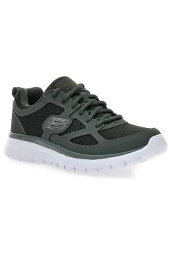 Uomo SKECHERS Scarpe sportive verde scuro leggere con Memory Foam Burns - Agoura