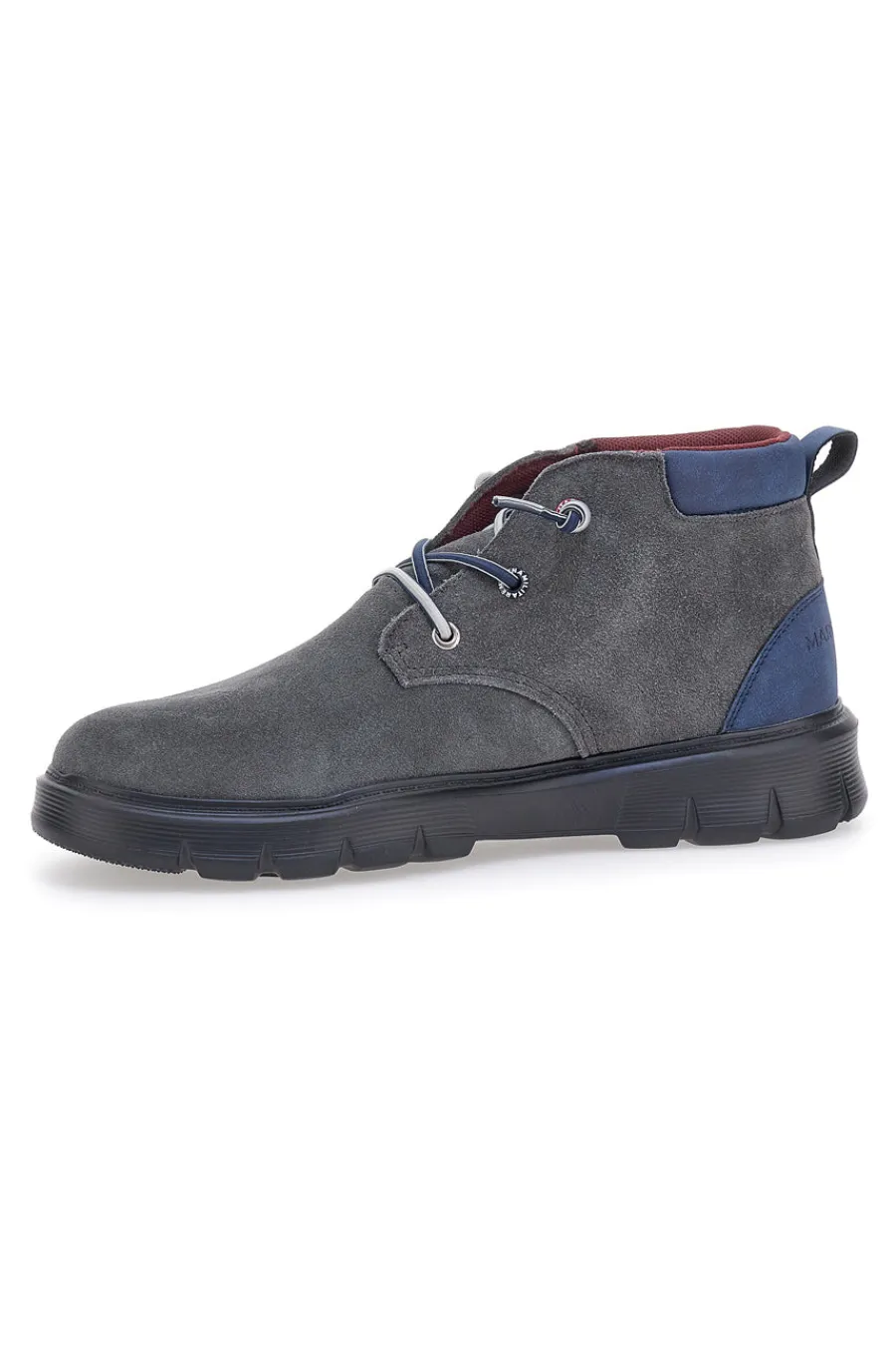 Uomo MARINA MILITARE Scarpe Stringate Alte Grigie 982