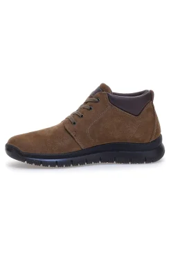 Uomo IMAC Scarpe Stringate Alte Marrone In Vera Pelle 652250