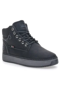 Uomo JOHES LAND Scarpe Stringate Alte Nere Jhoes Land 3230
