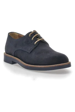 Uomo PITTARELLO Scarpe Stringate Blu In Pelle Scamosciata 8025
