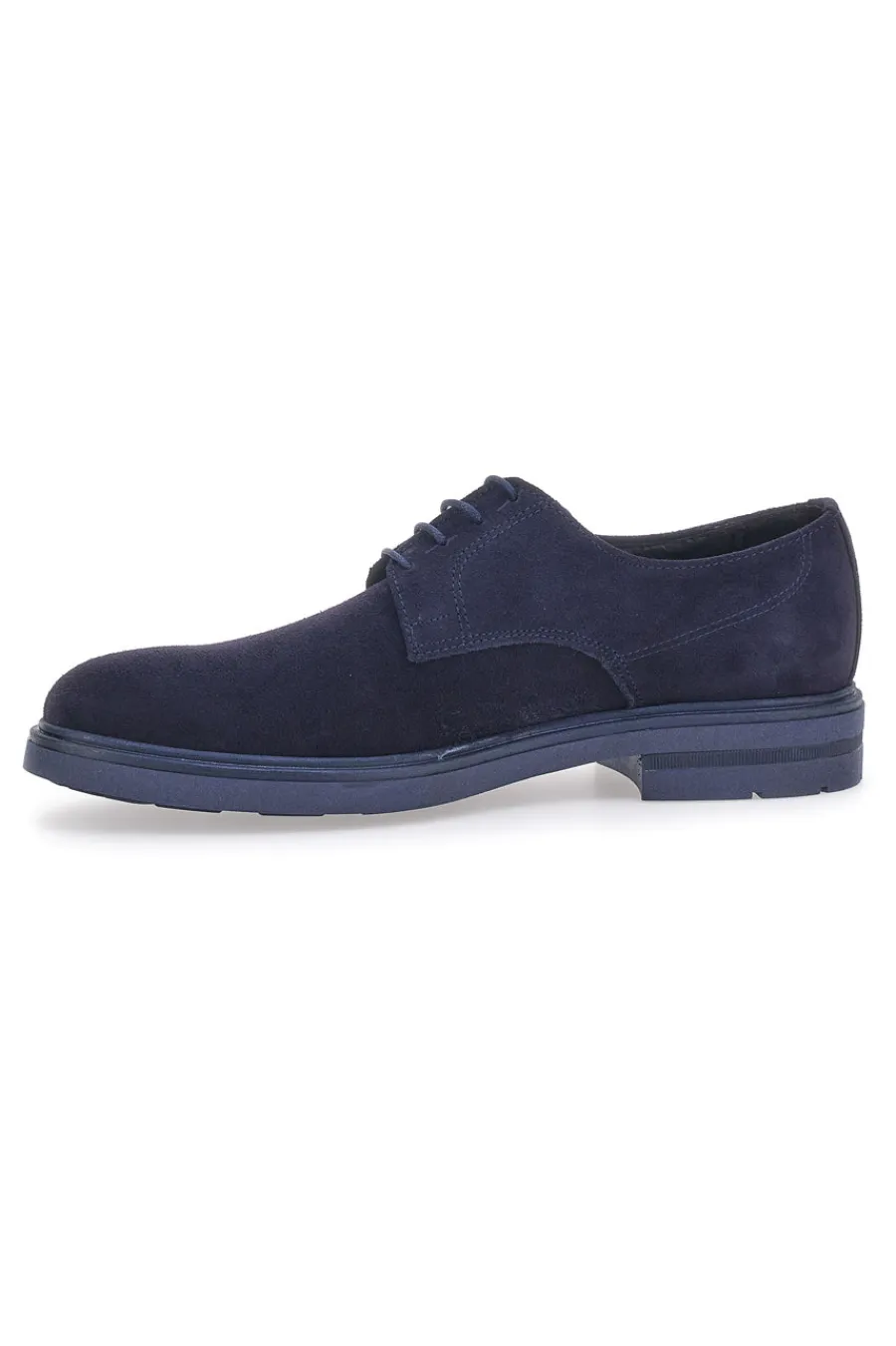 Uomo LONGFORD Scarpe Stringate Blu In Pelle 606