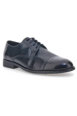 Uomo PITTARELLO CLASS Scarpe Stringate Blu In Vera Pelle 17