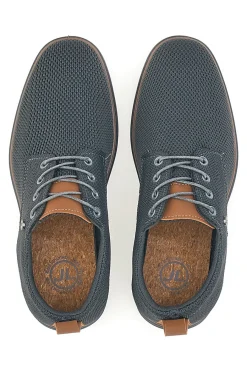 Uomo JOHES LAND Scarpe Stringate Blu JLM1205