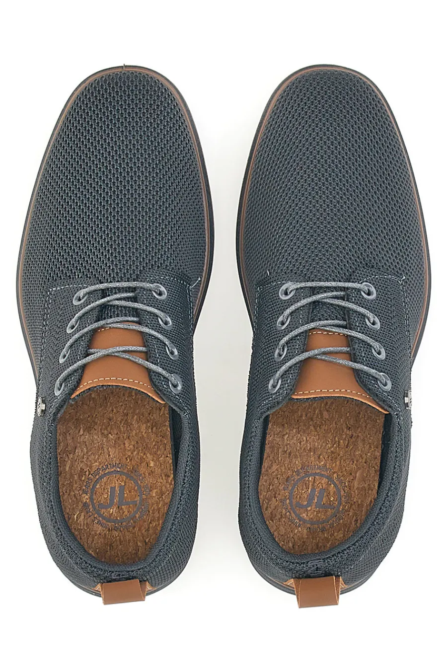 Uomo JOHES LAND Scarpe Stringate Blu JLM1205