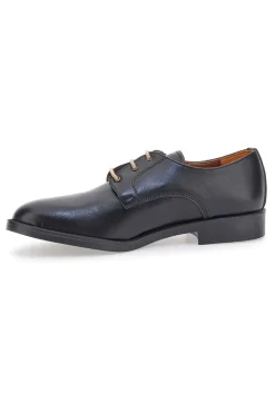 Uomo PITTARELLO Scarpe Stringate in Pelle Nera 0728