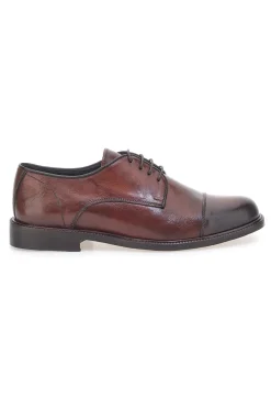 Uomo PITTARELLO PLUS Scarpe Stringate Marroni In Pelle Made in Italy PT620