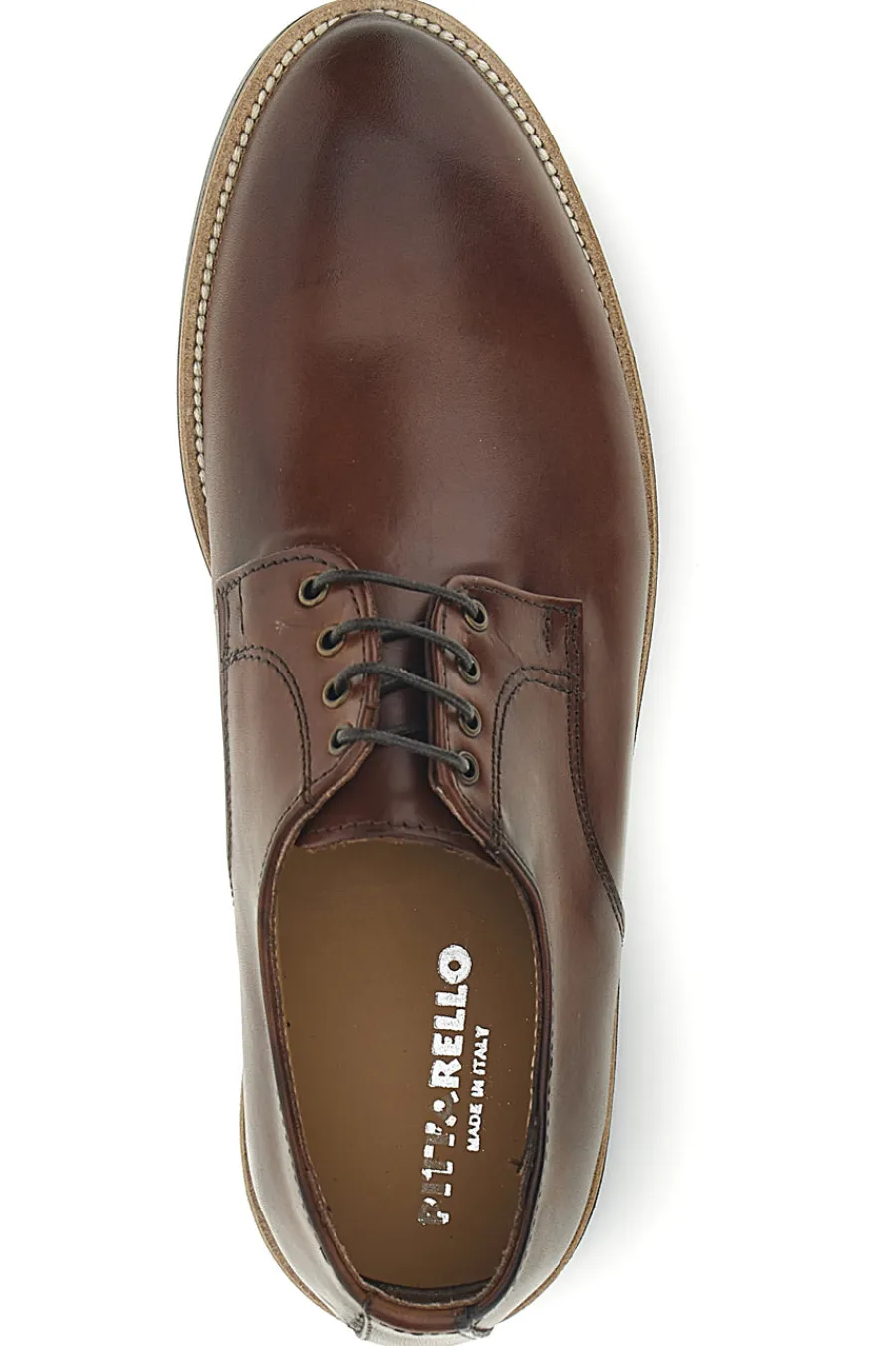 Uomo PITTARELLO Scarpe stringate marroni in vera pelle 600